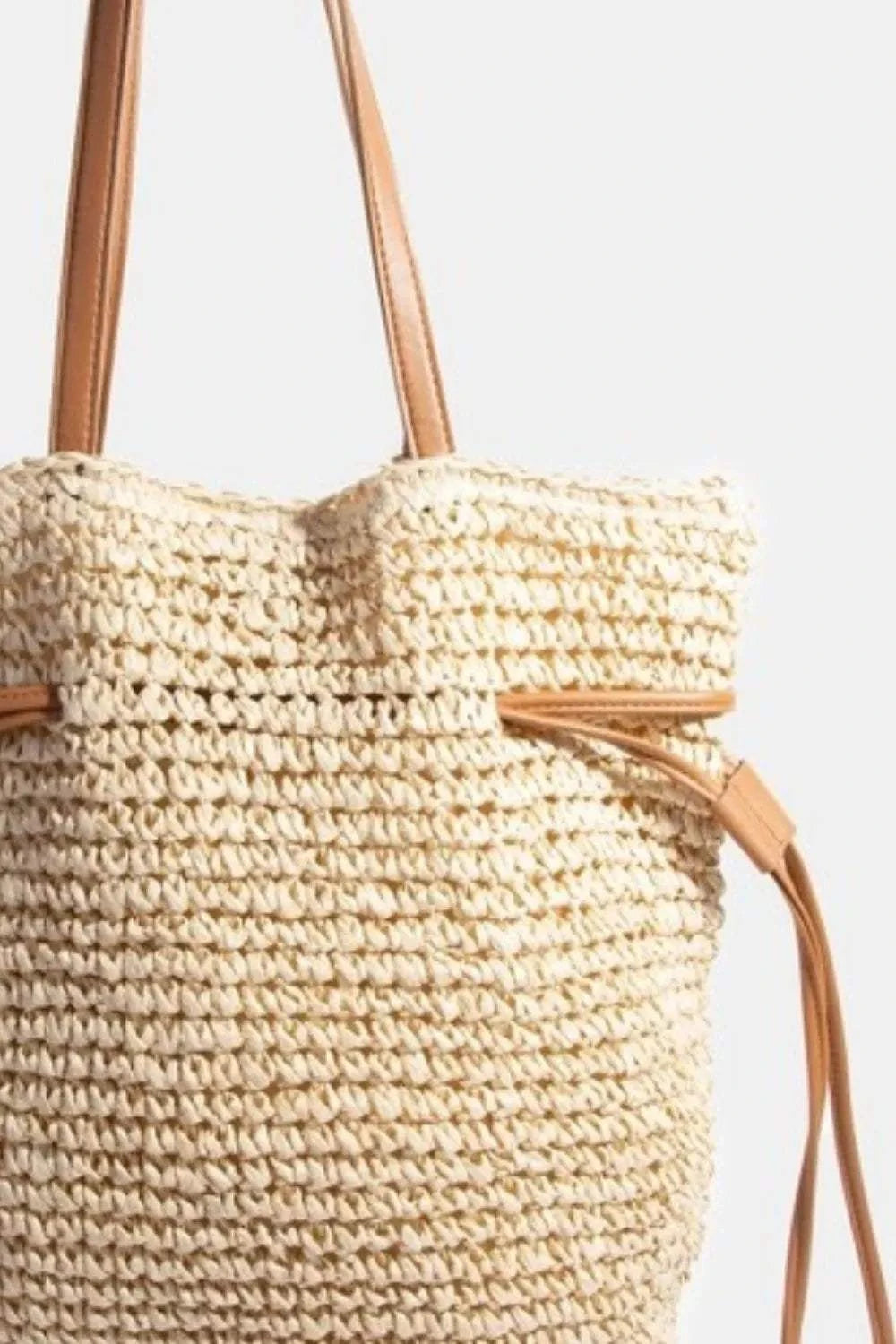 Leather Strap Tote Bag