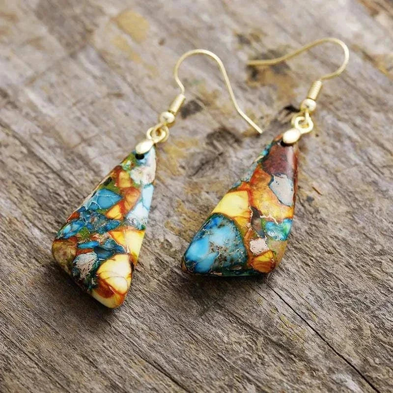 Emperor stone earrings