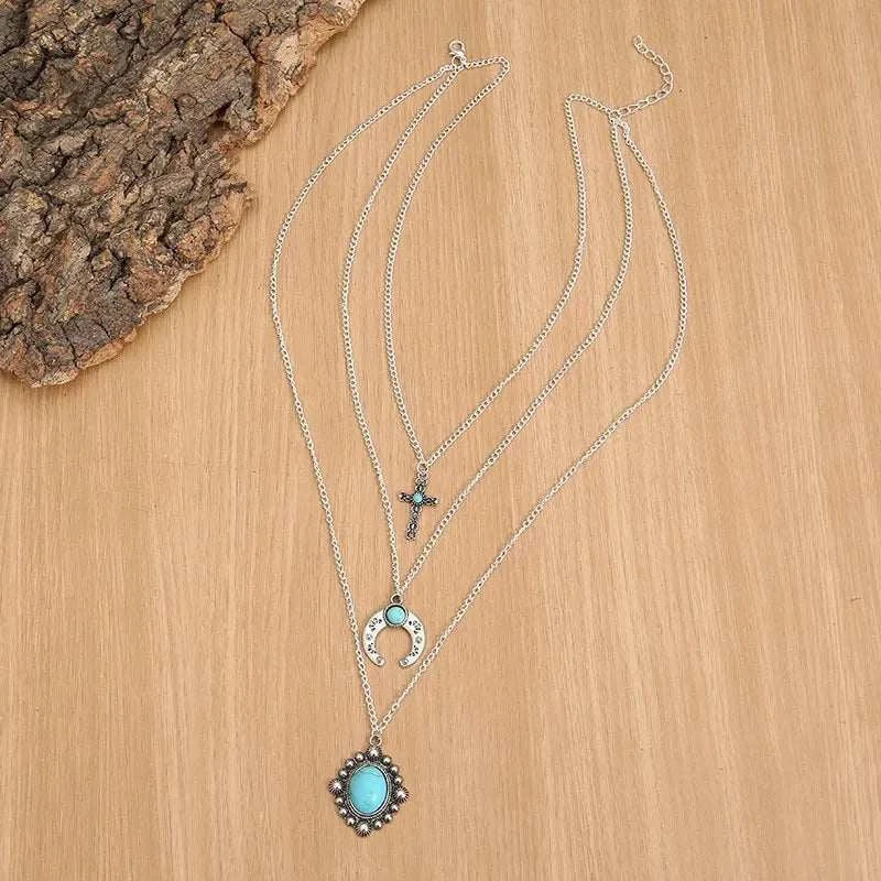 Alloy Turquoise Necklace