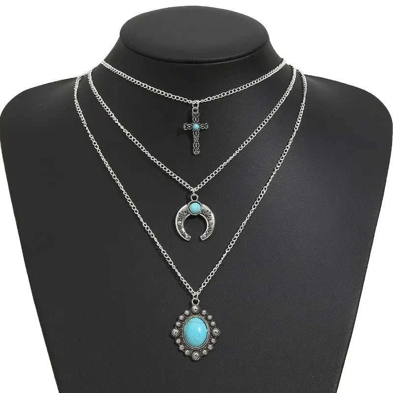 Alloy Turquoise Necklace