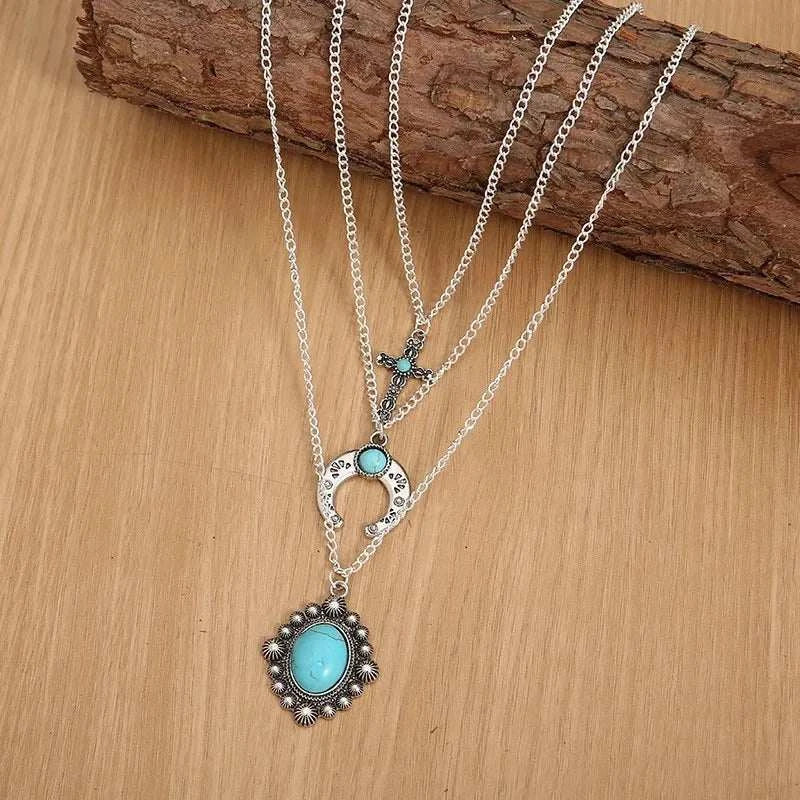 Alloy Turquoise Necklace