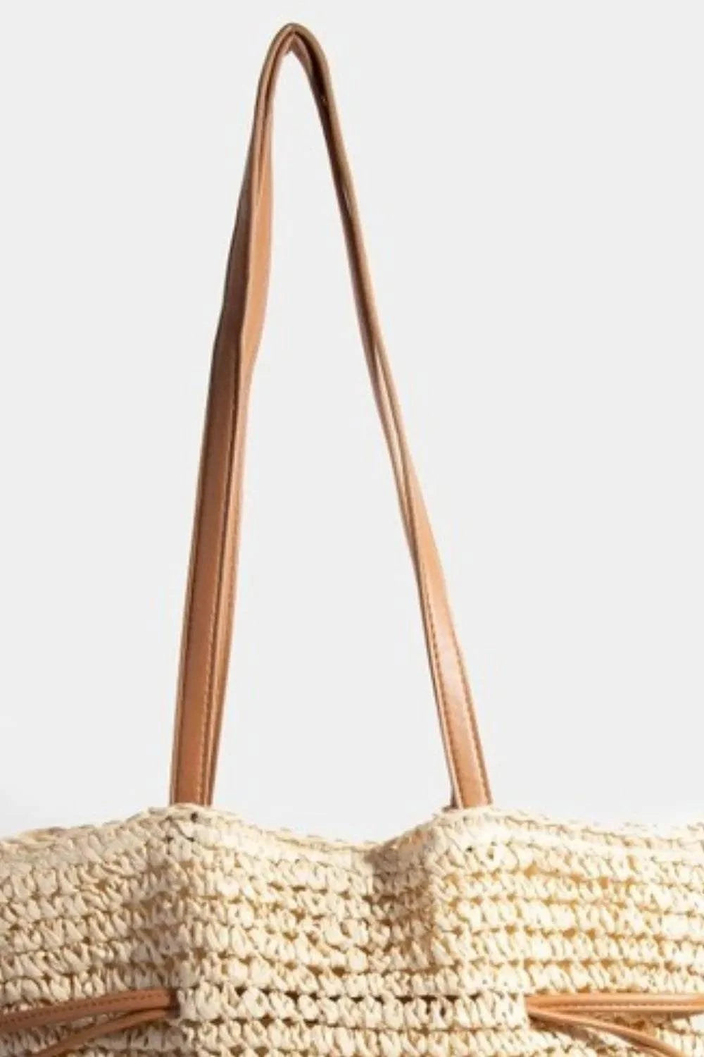 Leather Strap Tote Bag 