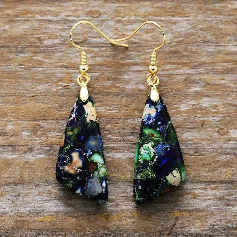 Emperor stone earrings