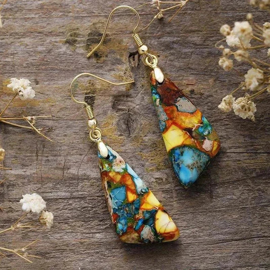 Emperor stone earrings