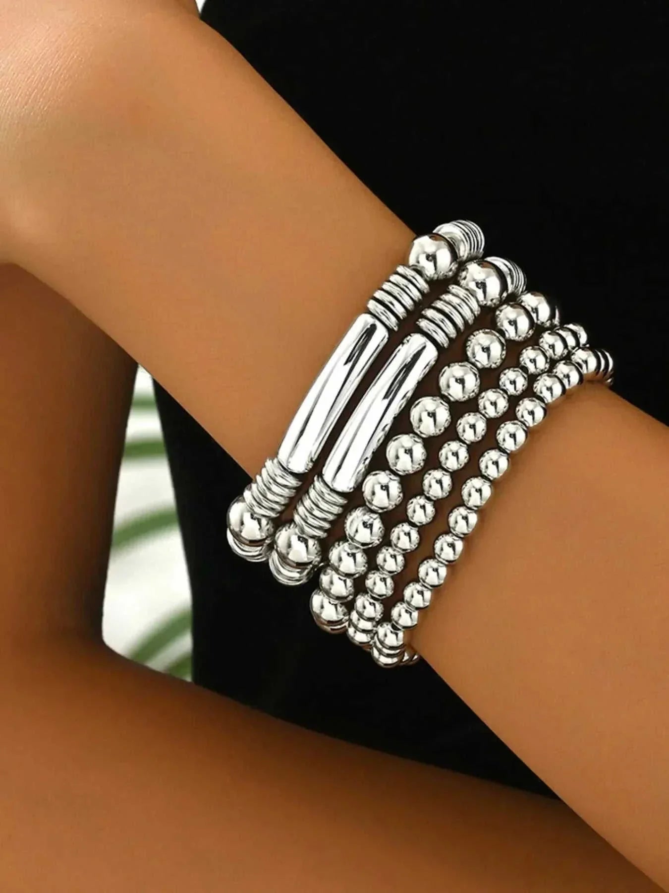Stainless Steel Bracelet Set